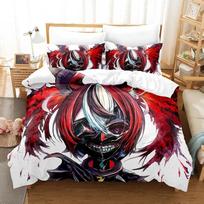 Hakos Baelz Bedding Set Single Twin Full Queen King Size Bed Set Aldult Kid Bedroom Duvetcover Sets 3D Print goth bed sheets 70x133cm 2pcs