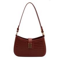 Moods Shoulder Bags For Women  Luxury Designer Handbags Dual Straps Crocodile Pattern Underarm Bag The Latest Crossbody Bags 23x14x7cm