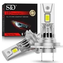 2vnt 30000LM H7 H8 H11 LED priekinių žibintų lemputės Canbus 9005 HB3 9006 HB4 Led 1:1 mini belaidė lempa 16 branduolių CSP automobilio priekinis rūko žibinto turbo ventiliatorius 6000K 12V 9006 HB4
