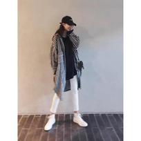 Korean Style Loose Lazy Style Sub-shirt Women's Mid-length Large Size Casual Long-sleeved Shirt Versatile Cardigan Jacket S