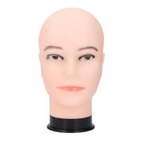 Plikas Manekeno Galvos Modelis PVC Universalus Perukų, Skrybėlių Vitrina Vyriška Manekeno Galva Kirpyklai, Grožio Mokyklai With Makeup beige