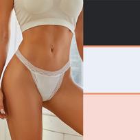 FINETOO 3pcs/SET Women's Lace Floral Underwear Sexy Low-Waist Panties Solid Stretch Thongs Female Soft G-string Comfort Lingerie S&3pcs black