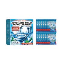 JUEFISH Automatic Toilet Cleaning Effervescent Tablets Toilet Deodorizing & Descaling Automatic Toilet Deodorizing Effervescent Tablets 12pcs blue