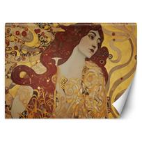 Wallpaper Woman with long hair - G. Klimt 100x70 auksinė