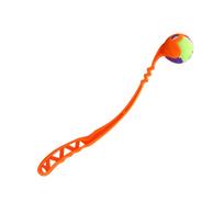 Lauko interaktyvus žaislas „Tossing Cue“ vidutiniams ir dideliems labradoro auksaspalviams retriveriams 45*6*6cm red