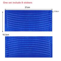 16pcs Car Wheel Tire Stickers 17 18  Strips Motorcycle Reflective Rim Tape Motorbike Auto Decals