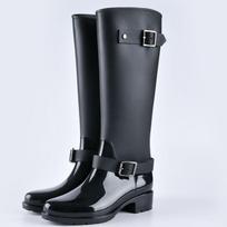 Ladies' Rain Shoes Thick Soled Anti Slip and Waterproof Shoes Fashionable Short Tube Water Boots Soft Soled Rubber Shoes Wear-resistant Car Wash Shoes 40 gray
