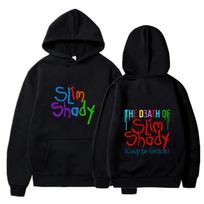Hot Eminem New Album The Death of Slim Shady Renaissance Hoodies Women Clothing Harajuku Autunm Winter Unisex Graphic Pullovers L juoda
