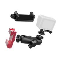 Aluminum Tennis Camera Mount for Smartphone and Action Cameras 360 Degree Adjustable Phone Clamp for Sports Training B