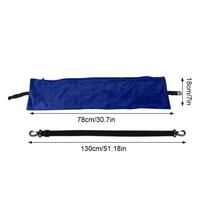 Stuffable Neck Pillow Velvet Soft Neck Pillowcase Travel Stuffable Comfortable No Filler Portable Luggage Pillowcase Storage Bag mėlyna