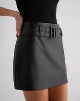Mini Genuine Lambskin Designer Slim Fit Skirt Sexy Black Leather Unique Women S juoda
