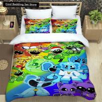 3D Spausdintas Anime Besišypsantys Gyvūnai CATNAP DOGDAY Lovos Patalynės Komplektas Visiškai Naujas Šauni Anime Antklodės Užvalkalas Pagalvės Užvalkalas Mielas Karikatūrinis Vaikų Dovana EU single(135x200cm)
