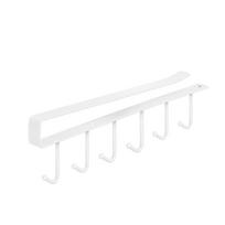 6 Hook Kitchen Coffee Cup Holder Adhesive Punch-Free Storage Rack for Efficient Shelf or Food Storage Cabinet ARI onesize balta