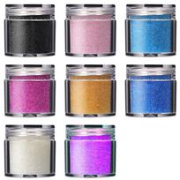 8 Colors Caviar Beads Crystal Tiny Rhinestones Reflective Laser Nail Art Decorations AB Color Glass Decorations Nail black