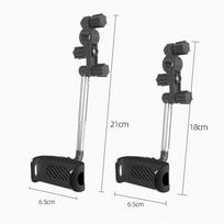 Snap-on Telescopic Car Phone Holder Car Interior Rearview Mirror GPS Mobile Phone Support Retractable Driving Recorder Bracket gray