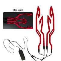 4-in-1 LED Cold Light Motorcycle Bike Helmet Strip EL Sticker Waterproof Warning Lights Motorcycle Night Riding Accessories