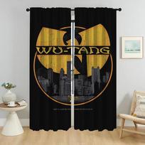Wu T-tang Klanų Tiulis Miegamajam Helovino Dekoracijai Užuolaida nuo Šviesos Kambariui 2 Užuolaidų Plokštės Vaikų Kambario Pertvara Atspalviai W50xH70cmx2pcs-CL