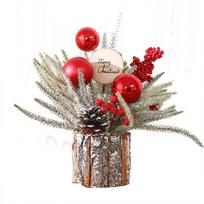 Dekoracijos Maža Kalėdinė Eglutė 30cm Dekoratyviniai Papuošimai Gėlių Kompozicija Stalo Išdėstymas 30CM beige