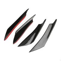 4 Pieces Front Bumper Diffuser Accessory for Attachment Car Replacement Black black