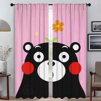 Modern Living Room Curtains 2 Pieces KumamonS Tulle for Bedroom Window Curtain Halloween Decoration Home Interior Curtains Child W50xH70cmx2pcs-CL