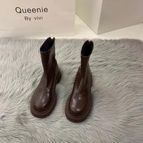 Spring and Autumn Classic Paragraph White Thin Leg Boots French Ankle Boots Short Leg Show Thin Single Boots 35 ruda