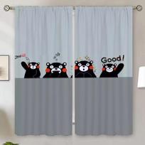 Bathroom Curtains Blackout K-Kumamon Modern Living Room Curtains 2024 Tulle in Kitchen Curtain Window Blinds Tentacles Shades W50xH70cmx2pcs-CL