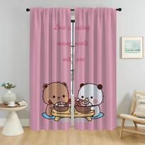 Bubu and Dudu Anti-mosquito Curtains 2 Pieces Window Curtain for Room 2 Panel Home Interior Curtains Shades Partition Living W50xH70cmx2pcs-CL