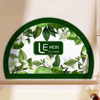 Semi-circular Summer Fruit Bathroom Diatom Mud Absorbent Mat Bathroom Quick Drying Mat Technology Leather Mat 40*60