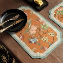 New Chinese Bar Rubber Technology Cloth Absorbent Mat Bowl Tray Cup Washless Drying Mat Kitchen Drain Mat 30 * 40Cm brown