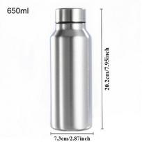 Portable Sports Water Bottle Steel Sport Bottle Metal Flask Drinkware Camping Gym Large Capacity Kettle Outdoor Bicycle Drinking