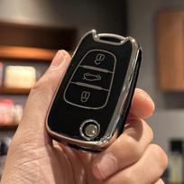 Automobilio rakto dėklo dangtelis Fob Shell, skirtas Hyundai i10 i20 ix20 i30 ix35, skirtas Kia Ceed Soul Sportage Venga juoda