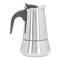 Stovėjimo tipo kavos virimo puodas Drip tipo Didelės talpos Nerūdijančio plieno Moka puodas namams 4 puodeliai 400ml L white