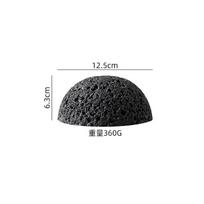 Meteorite Textured Cement Dining Plate Barbecue Plate Dry Ice Plate Sashimi Plates Sushi Dish Dessert Dish Specialty Tableware black