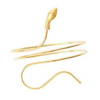 Metal Coil Upper Arm Bracelet Swirl Spiral Snake Armband Adjustable Open Cuff Armlet Bangle auksinė