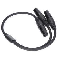 JORINDO JD6073 XLR Moteriškas į Dvigubą XLR Moterišką Kabelis Y tipo Skirstytuvas XLR į Dvigubą XLR Mikrofoninį Kabelį