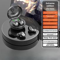 Miego Bluetooth ausinės Belaidės Itin mažos Paslėptos įdedamos į ausis Itin ilgas veikimo laikas Triukšmo slopinimas juoda