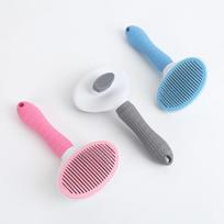 Pet Cleaning Brush Automatic Hair Removal Massage Brush 20cm*10.5cm šviesiai pilka spalva