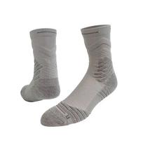Elite Bullfight 2.0 High-Top Basketball Socks: Sweat-Absorbent, Towel Bottom, Solid Color