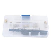 12PCS M5 x 0.8 Thread Repair Kit Self Tapping Thread Inserts Tool Set white