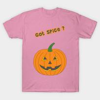 T Shirt Women Got Spice Halloween Pumpkin Harajuku Print Kawaii Tshirt Summer Short Sleeve Female T-Shirt Top Tee S rožinė