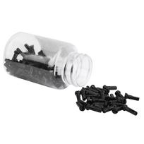 GUB 100Pcs Bicycle Aluminum Alloy Spoke Cap Spoke Cover Nipple Cycling Accessoryblack juoda