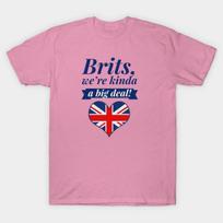 T Shirt Women Brits A Big Deal Harajuku Print Kawaii Tshirt Summer Short Sleeve Female T-Shirt Top Tee S rožinė