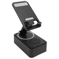 Mobile Phone Stand with Bluetooth Speaker 360 Degree Rotatable Anti Slip Cell Phone Stand with