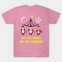 T Shirt Women Not My Monkeys Harajuku Print Kawaii Tshirt Summer Short Sleeve Female T-Shirt Top Tee S