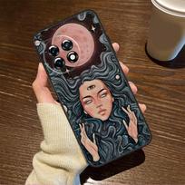 Dvasinis Trippy Psichodelinis Dėklas OnePlus 11 8 9 10 Pro 8T 9RT 10R 10T OnePlus Nord 3 CE 2 Lite 2T N10 N20 N30 Viršelis OnePlus Nord N100 black
