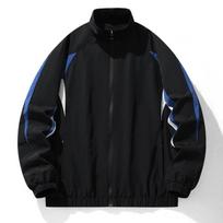 Men's Stand Up Collar Contrasting Casual Sports Patchwork Jacket for Spring and Autumn Jacket XXXXXL juoda