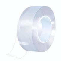 Nano Tape Double Sided Tape Extra Strong Adhesive Non-slip Tape Kitchen Bathroom Reusable Waterproof Super Transparent Tape white