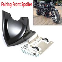 Motociklo priekinis apatinis spoileris Purvasaugis Oro deflektorius Smakro aptakas Harley Sportster Fatboy Softail Dyna 2004- 2017 Touring Glide