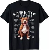 Funny Anatomy Pitbull Dog Cute Pittie Lover Pit Bull T Shirt S