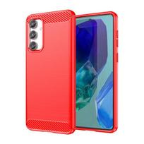 For Samsung Galaxy M55 5G Case For Samsung M55 Cover 6.7 Inch Shockproof Soft Silicone Protective Bumper For Samsung Galaxy M55 For M55 raudona